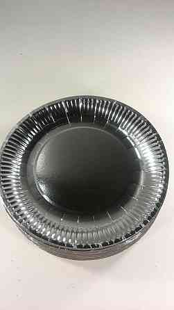 Тарілка паперова фольгированая 19см"срібло" 10шт (1 пач.) Харків