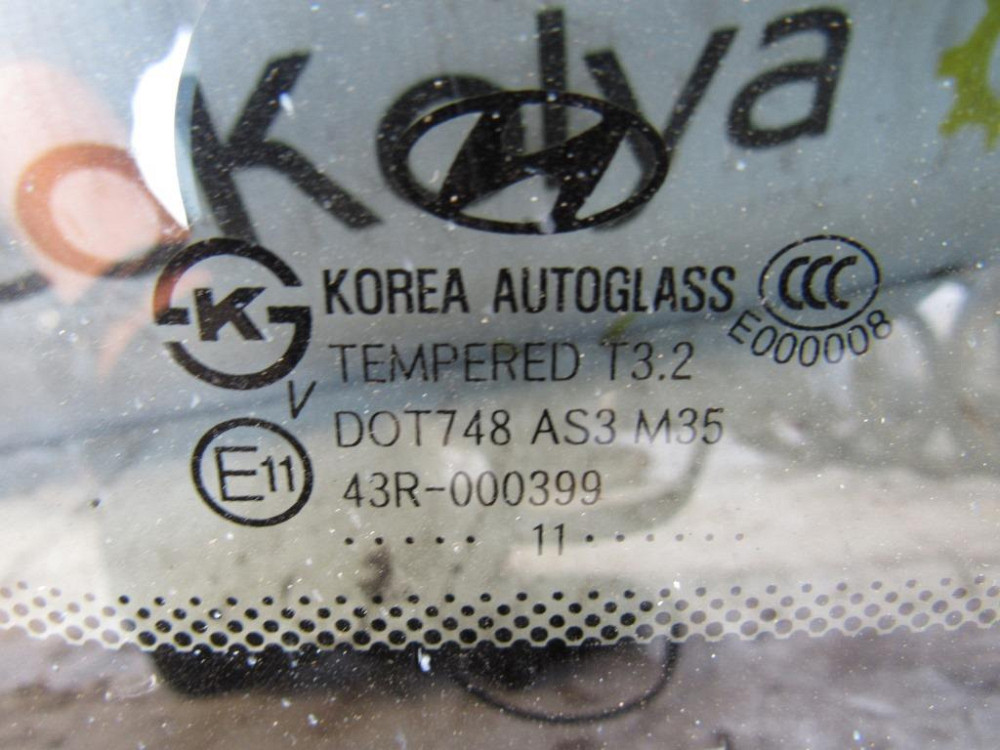 Стекло в кузов заднее правое Hyundai Santa Fe 2006-2012 Ковель - изображение 2