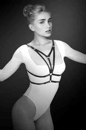 Портупея на груди Bijoux Pour Toi - LAURA, еластичний поліестер Sex Aura Київ