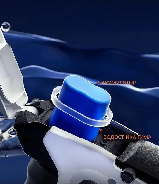 Водный бластер с насосом Zomer детский электрический водяной пистолет на аккумуляторе + USB Коломыя - изображение 5