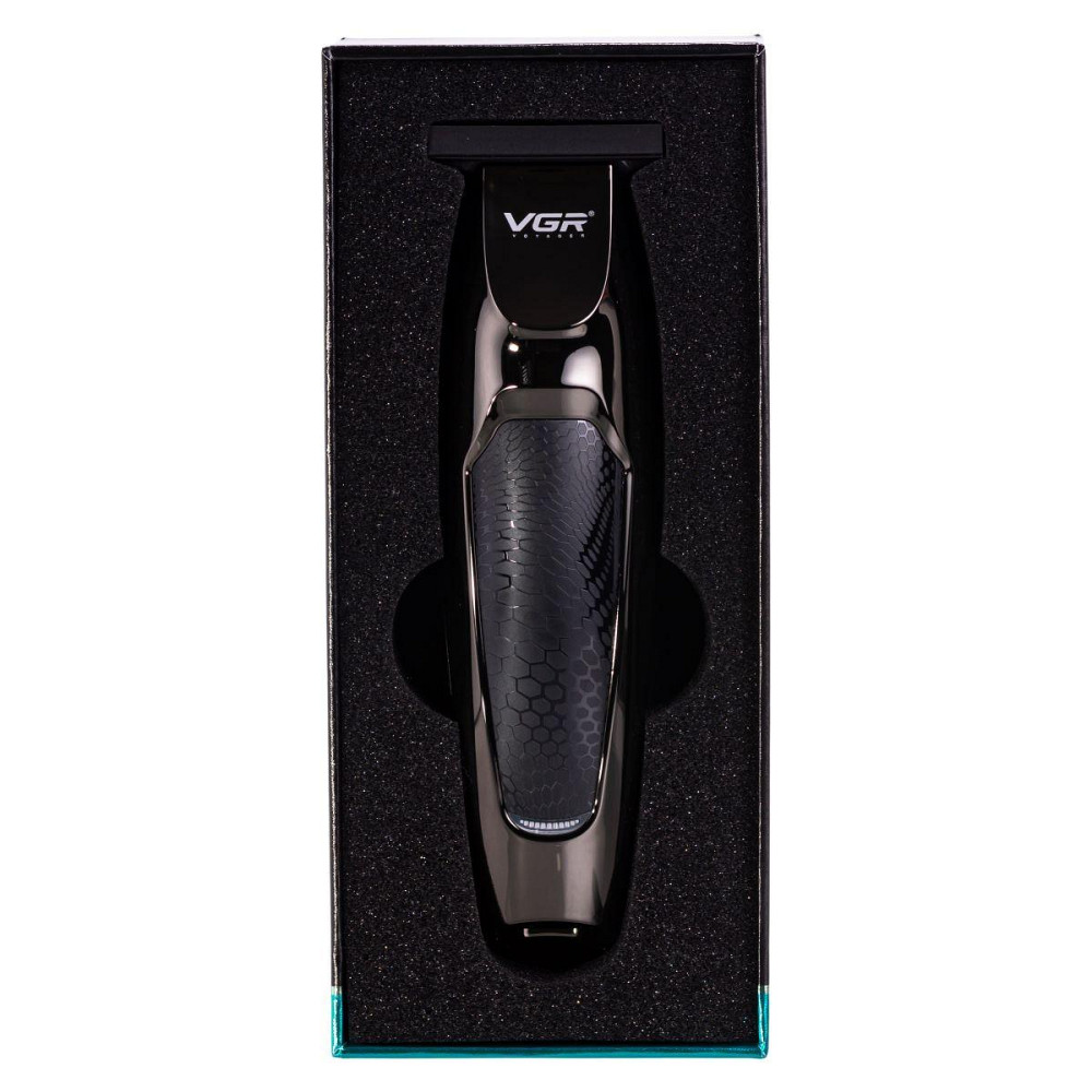 Бездротова машинка для стрижки волосся Чорний VGR V-030 Київ - фото 9