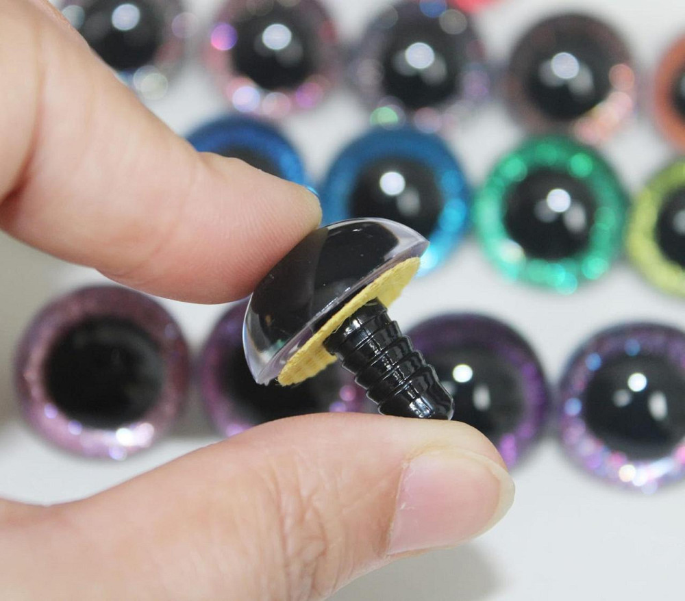 Цветные винтовые глаза 12мм для игрушек, 30 шт. Киев - изображение 6