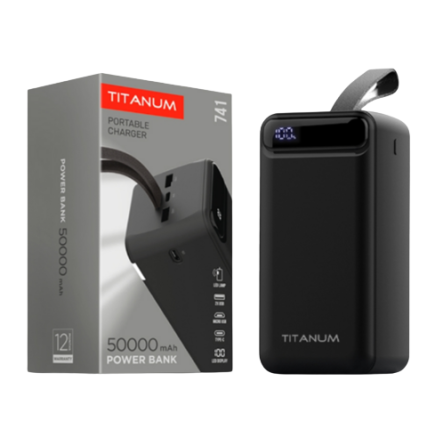 Павербанк 50000mAh Titanum TPB-741-B чорний Житомир