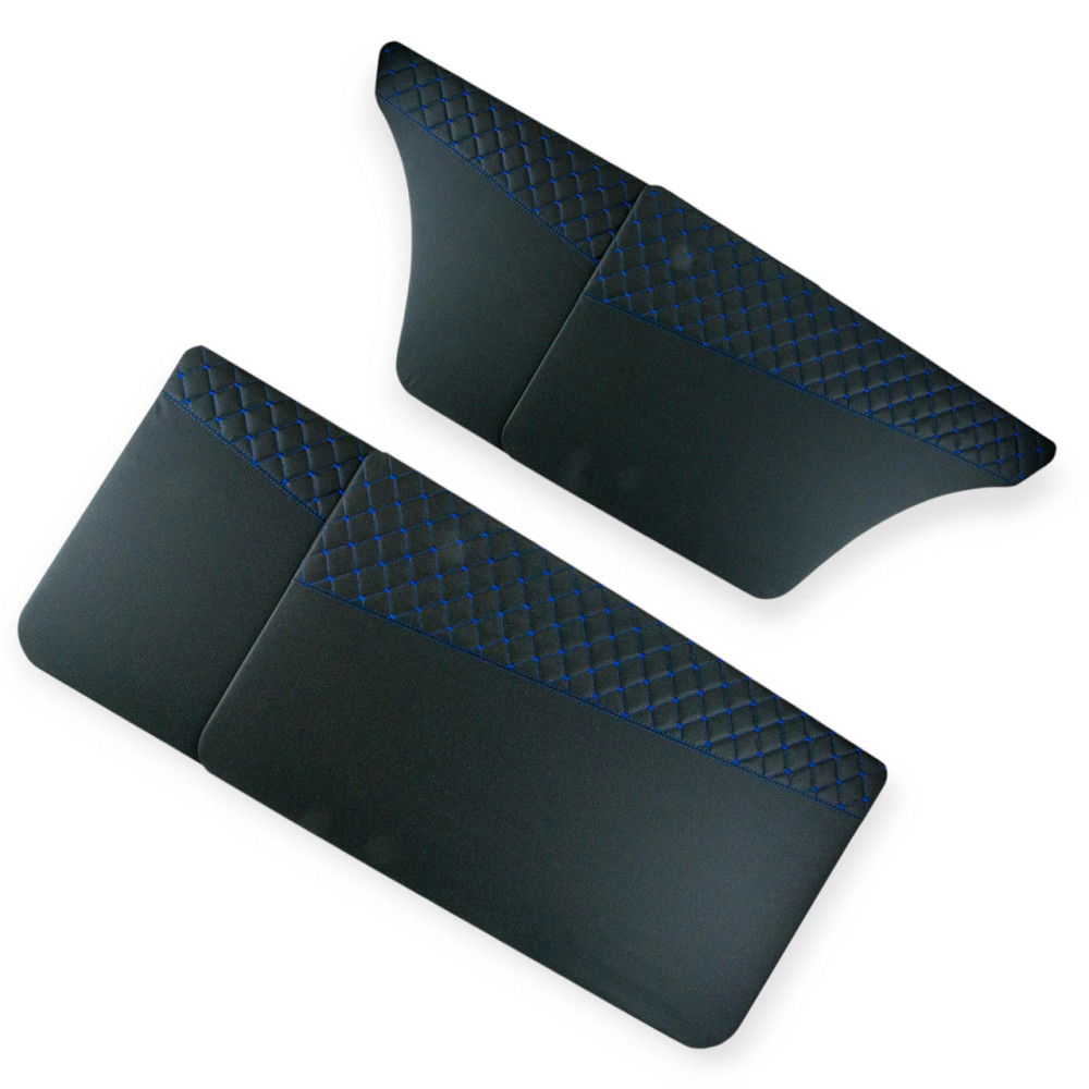 Карта 2101-2107 эксклюзив черный, синяя нить двери Мукачево - изображение 1