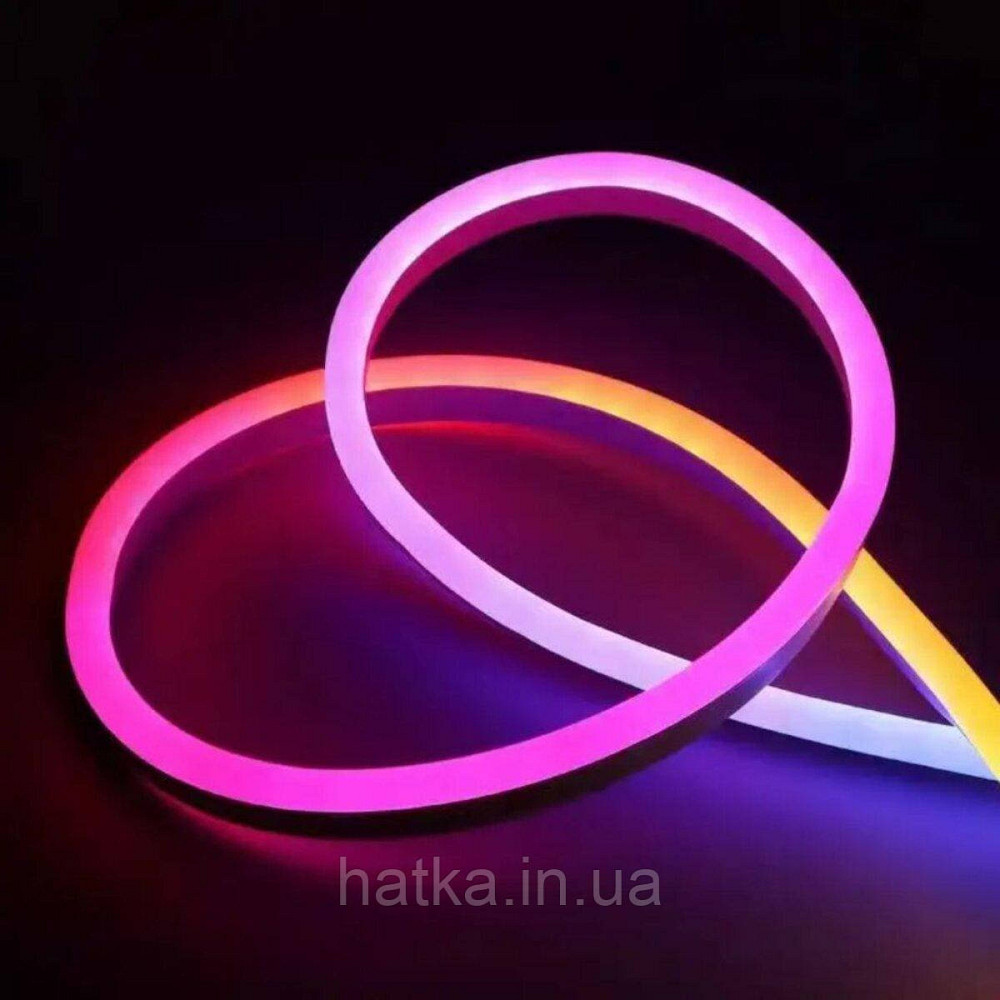 Розумна гнучка LED Neon RGB стрічка 5 метрів Київ - фото 2