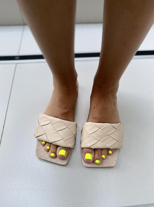 Meideli Зручні жіночі шльопанці, штучна шкіра, бежеві на низькому ходу MEIDELI E839-7 р. 36, 38 Коломыя - изображение 9