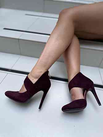 Vices Туфлі жіночі VICES бордові еко-замша 35р. 36р. 37р. висота каблука 10см (1130-42) Коломия