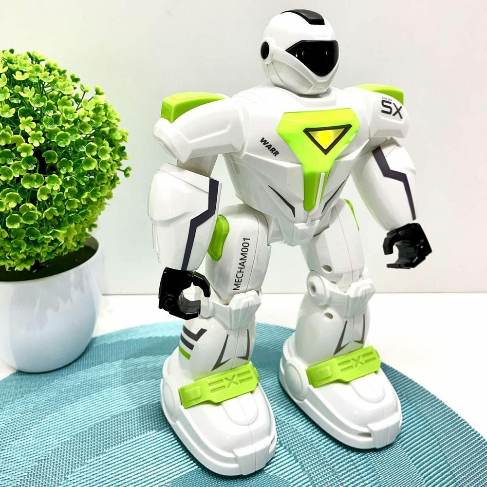 Робот на пульті керуванні танцює музика звук на англійській світ програмований Білий із зеленим (G26) Чернигов - изображение 9