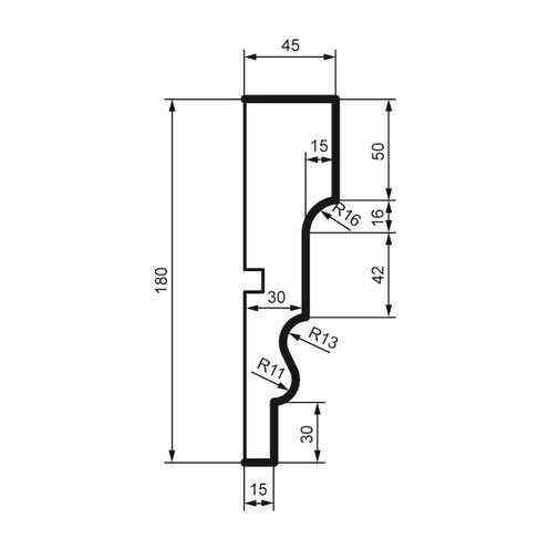 Молдинг фасадний Prestige Decor MC 135 Дніпро