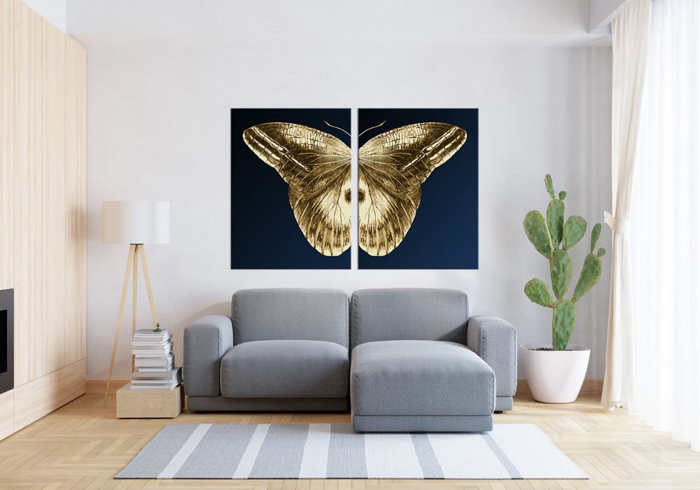 Модульная картина в гостиную / спальню  Золотий метелик  TLV-2_004 120х170 см Київ - фото 3