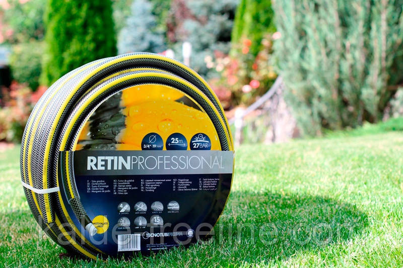 Шланг садовий Tecnotubi Retin Professional для поливу діаметр 1/2 дюйма, довжина 50 м (RT 1/2 50) Харьков - изображение 3