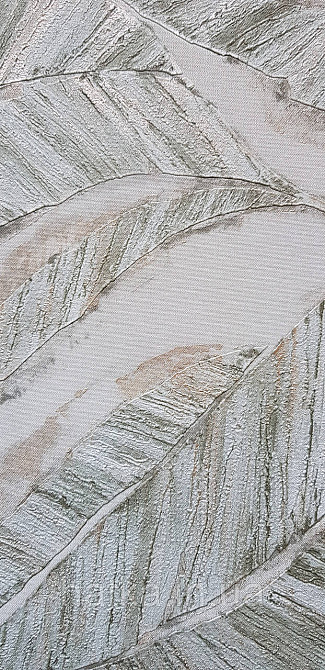 Шпалери вінілові на флізеліновій основі Rasch Ascona 1.06х10 метрове листя структурне зелене із золотистим Київ - фото 4