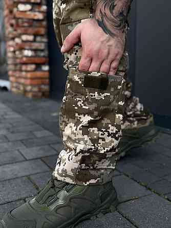 Военные летние штаны пиксель рип-стоп тактические мужские ЗСУ, для армии и полевых задач Львов