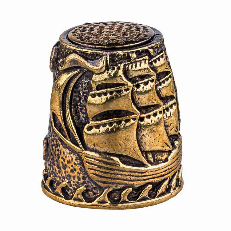 Наперсток подарунковий із бронзи Фрегат Київ - фото 1