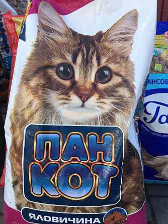 🐾 Сухий корм Пан Кот – Яловичина | Повнораціонне харчування для дорослих котів | Смакота для мурчиків 🐮 Київ