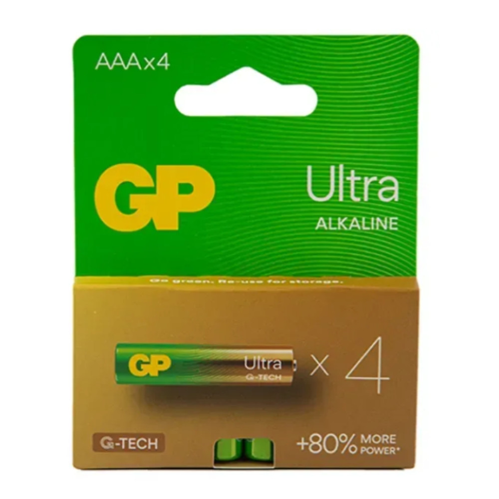 Батарейка GP LR3/AAA ULtra Alkaline (4шт) Київ - фото 1