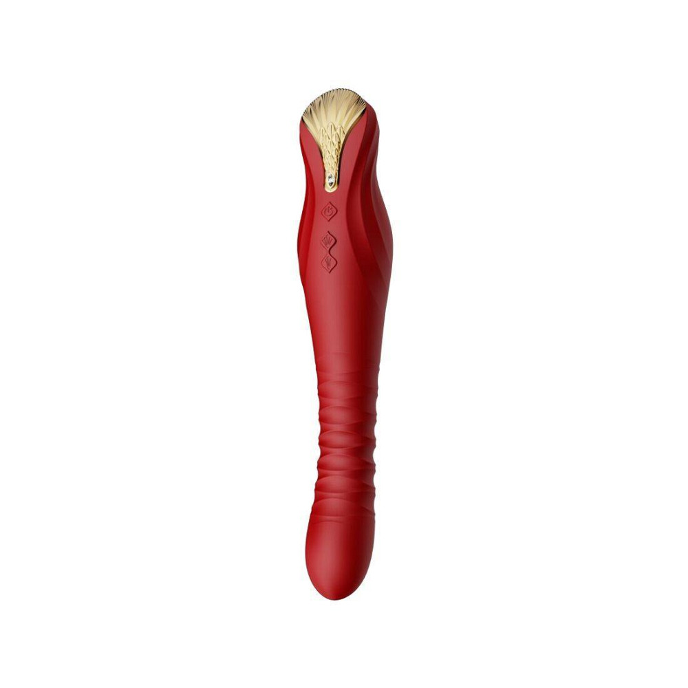 Смартвибратор-пульсатор Zalo — King Wine Red, кристалл Swarovski Sex Aura Киев - изображение 1