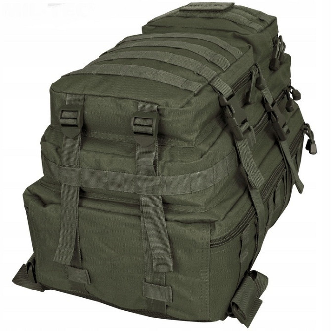 Тактичний Рюкзак 36 літрів із системою Molle 25 мм Mil-Tec від Sturm "Assault Large" (14002201) Oliv Нововолинськ - фото 6