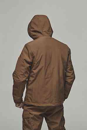 Тактична зимова чоловічі куртка з капюшоном  Softs Hell +5°С, -20°С койот водонепронекна куртка WAR Львів