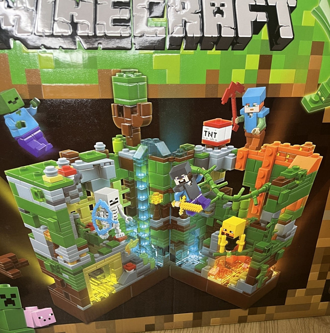 Констркутор minecraft з LED підсвіткою 850 деталей | лего майнкрафт Київ - фото 5