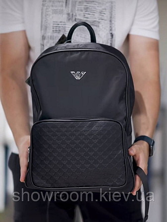 Мужской брендовый рюкзак GA (5155) black Киев - изображение 1
