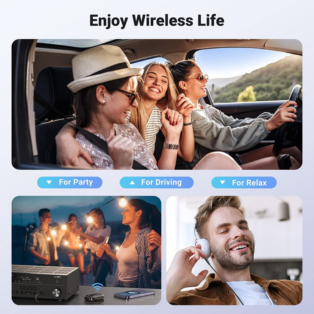 Bluetooth 5.3 приймач UGreen CM596 з AUX-виходом, мікрофоном для автомагнітол, дом.театров 90748 Николаев - изображение 10