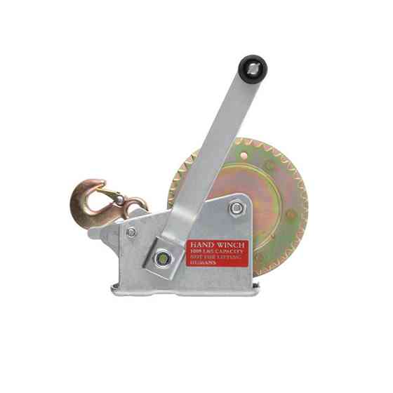 Лебідка важільна барабанна, тягове зусилля 450 кг, сталевий трос INTERTOOL GT1454 Київ