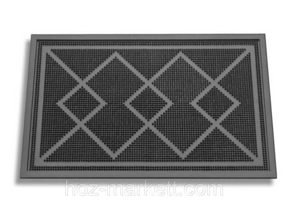 Коврик резиновый придверный  шипованный с бортом 55 см х 35 см х 0.7 см Харьков - изображение 1