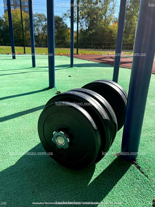 Гантелі набірні 2 по 28 кг з ABS покриттям хром грифи Гантелі, гирі, штанги і диски бітумні Київ - фото 6