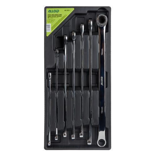 Набір ключів комбінованих тріскачкових 7 предметів , 8-19мм Alloid Одеса - фото 7