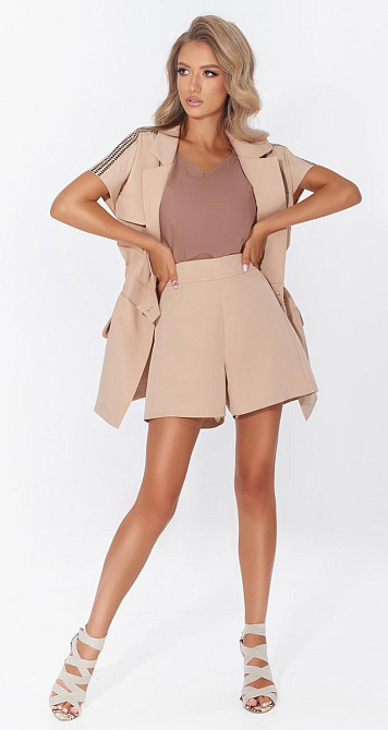 Стильний костюм жакет шорти Київ - фото 5