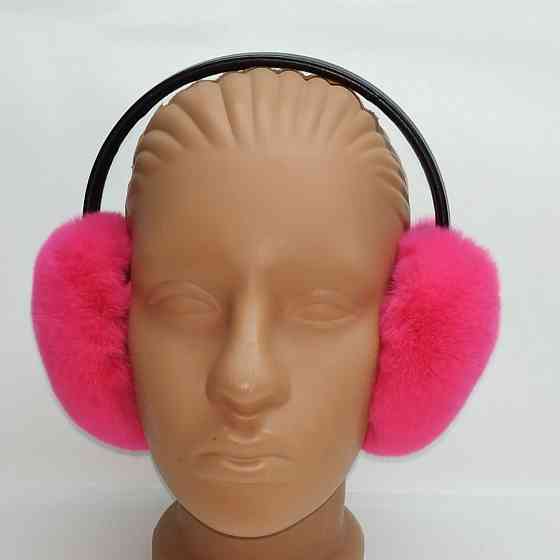 Меховые наушники детские из Rex Малиновый Харьков