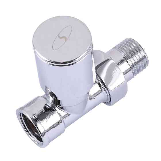 Кран вентильный прямой с американкой SOLOMON 1/2″ CHROM 1865 Киев