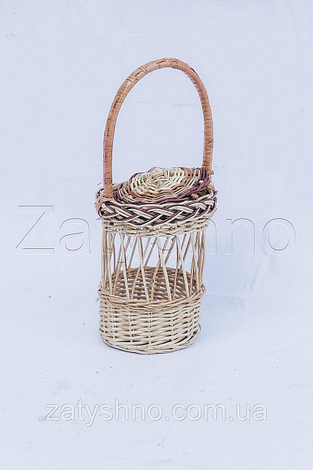 Кошик із лози | декоративний кошик із лози | кошики з лози Київ - фото 1