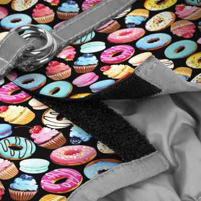 Шлей для собак WAUDOG Clothes с QR паспортом "Пончики" S2 (2912) Винница