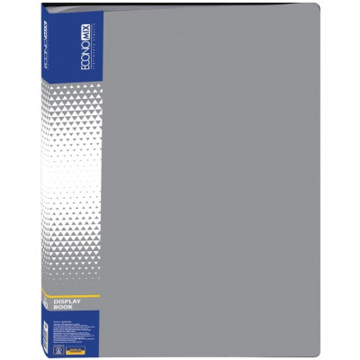 Папка с файлами Economix А4 с 40 файлами, серая (E30604-10) Винница - изображение 1