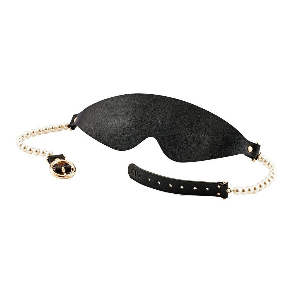 Маска BDSM Boudoir Pearl Blindfold Guilty Pleasure, чорно-золота Sex Aura Київ - фото 1