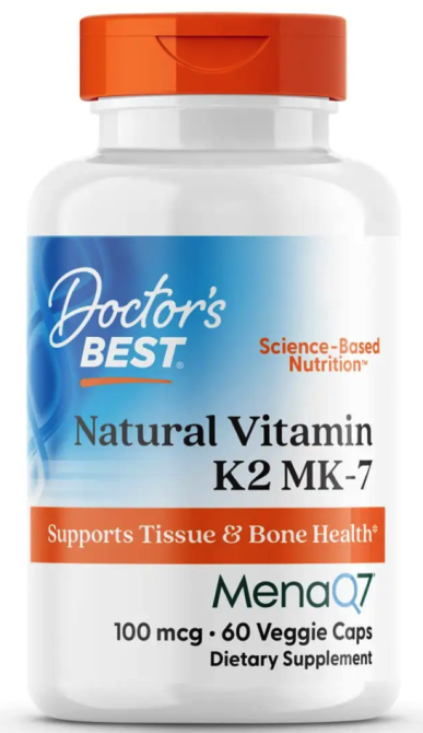 Вітамін К2 МК-7 Doctorʼs Best Vitamin K2 MK-7 with MenaQ7 100 мкг 60 вег капс Київ - фото 1