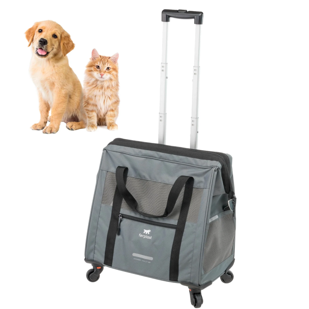 Тележка-перевозка на колесах для маленьких собак и кошек Ferplast Voyager Trolley (Ферпласт Вояжер Троллей) Запорожье - изображение 3