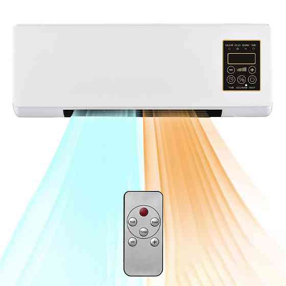 Настінний тепловентилятор з пультом 2000Вт, JZ-08 / Настінний обігрівач Київ