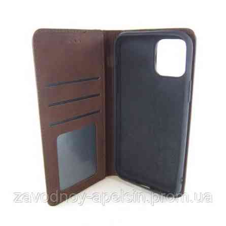 Чехол книжка iPhone 11 Pro Premium Case (коричневый) Одесса