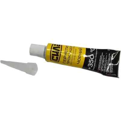 Герметик автомобильный СИЛА +350 °С чорний 25г (951438) Винница