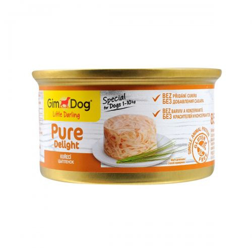 Корм влажный GimDog Pure Delight для собак миниатюрных пород с курицей 85 г Киев - изображение 3