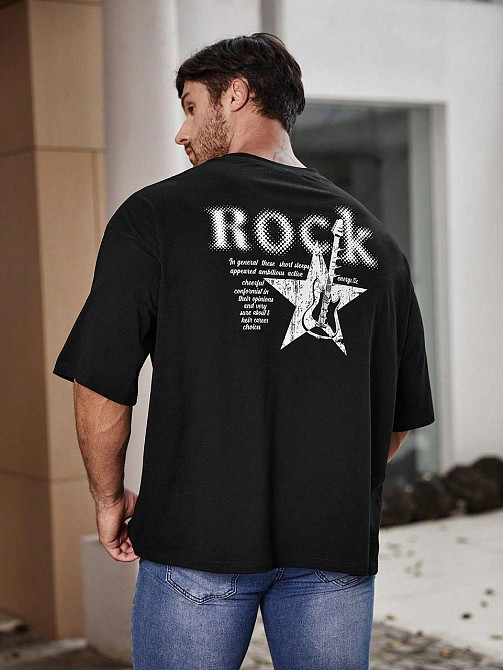 Футболка чоловіча с принтом  48 Чорний 2664093603 Дніпро - фото 1