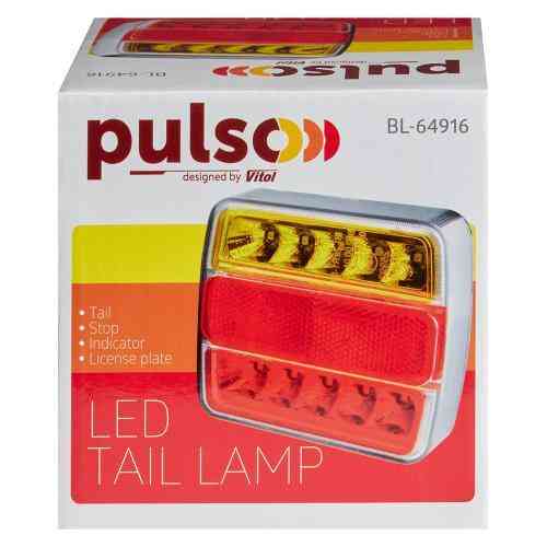 Задній ліхтар BL-64916 6 LED 12V 110x100x40 мм комплект 2 шт Харків