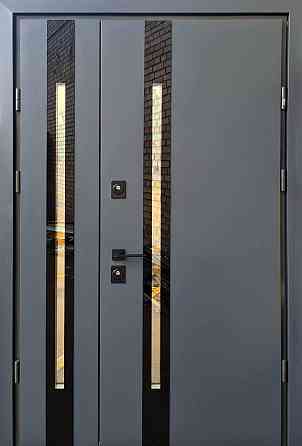 Двері вхідні металеві Страж Slim S 1220х2050 мм антрацит Праві Київ