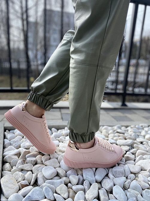 Vices Кросівки жіночі VICES 7170-20 пудра (весна-осінь, еко-шкіра) (1471) 37р.38р.39р. Коломия - фото 7