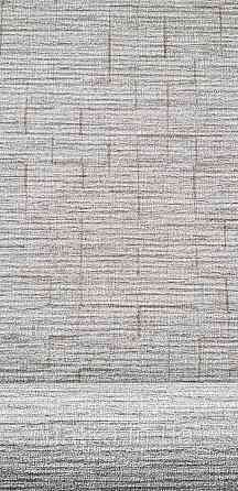 Шпалери вінілові на флізеліні Rasch Golden Hour метрові однотонні смужки під мішковину темно-сірі Київ