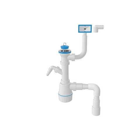 Сифон для мийки з переливом, 70мм  NOVA Харків - фото 1