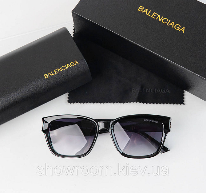 Сонцезахисні жіночі окуляри Balenciaga (03260) чорні Київ - фото 2